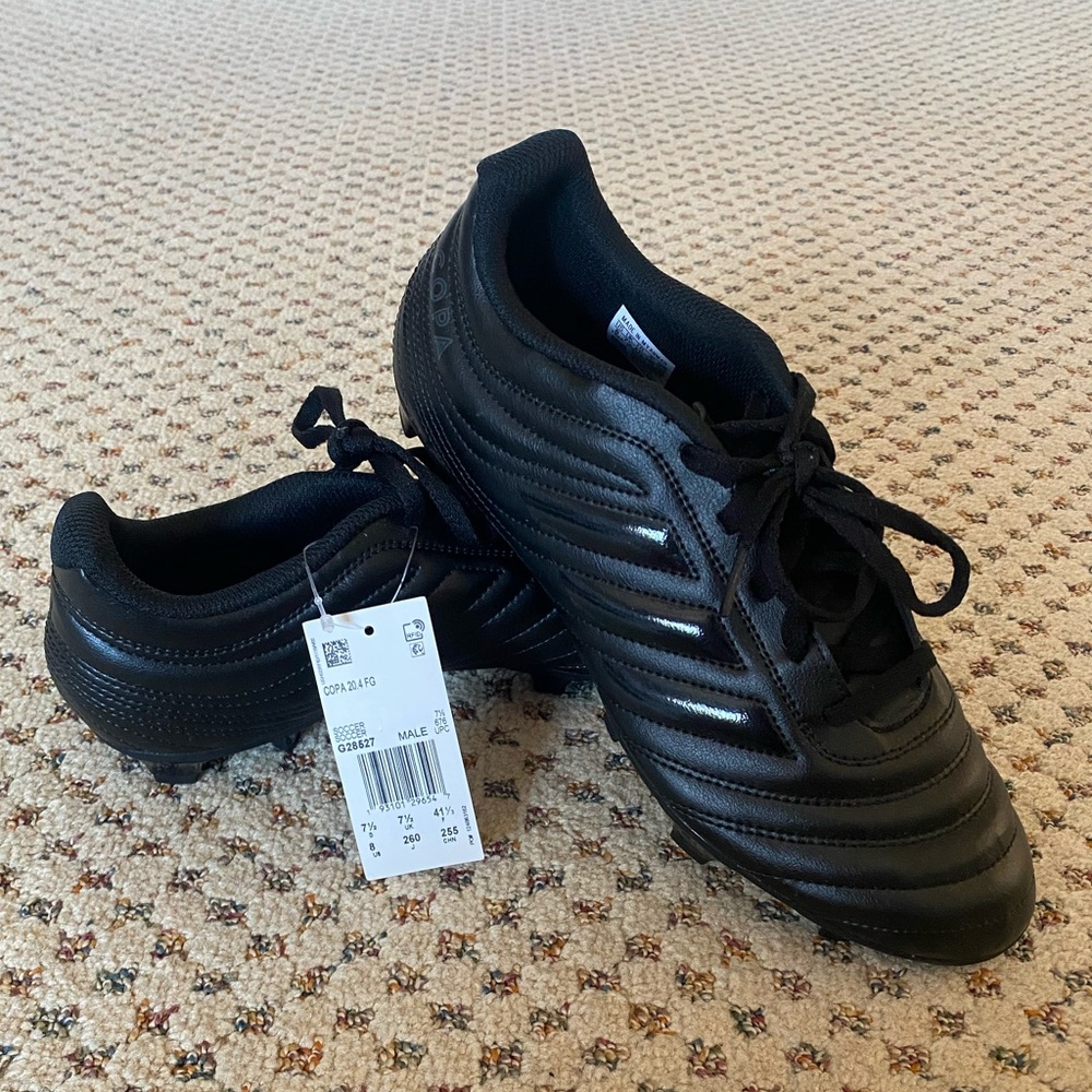 adidas Men’s Soccer Cleat COPA 20.4 FG Black size 7.5